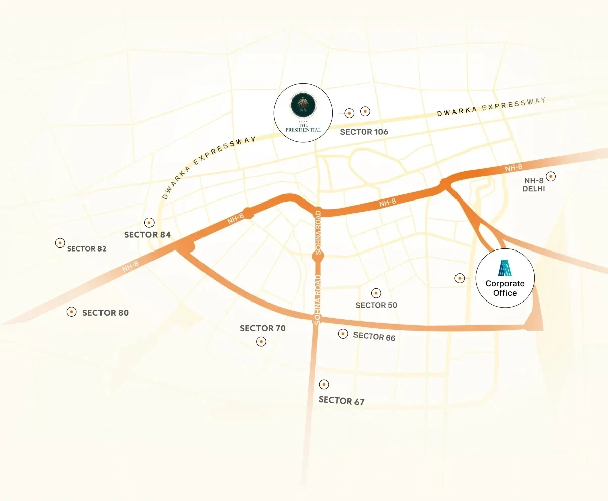 Elan The Presidential Location Map